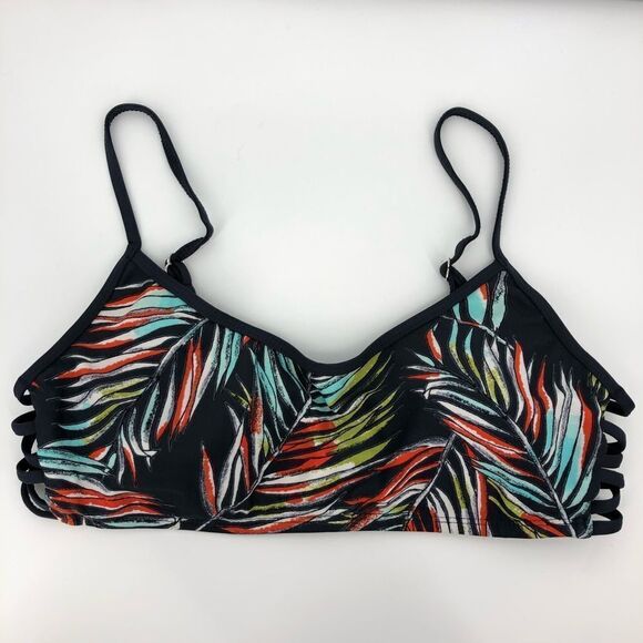 MOSSIMO‎ Jungle Leaf Print Strappy Side Bikini Top - Picture 1 of 4